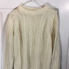 Put-On-Shop Sears For the Male Teen White Acrylic Sweater Large Chest 42 Large