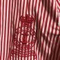 Lauren Ralph Lauren Red Striped Button-Front Blouse Top Shirt: Womens Size 10