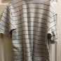 Polo Jeans Co Ralph Lauren Large Polo 100% Cotton Made in USA Blue Yellow Stripe