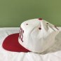 IU Hoosiers Vintage Snapback Hat Flat Bill Red and White Collegiate Licensed