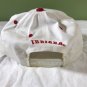 IU Hoosiers Vintage Snapback Hat Flat Bill Red and White Collegiate Licensed