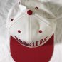 IU Hoosiers Vintage Snapback Hat Flat Bill Red and White Collegiate Licensed