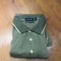 Nautica Gold Polo Men's Large Mercerized Cotton Short Sleeve Tan and Black