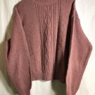 Liz Claiborne Lage Turtle Neck Made in U.S.A. Rose Red Long Sleeve