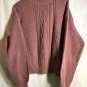 Liz Claiborne Lage Turtle Neck Made in U.S.A. Rose Red Long Sleeve