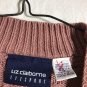 Liz Claiborne Lage Turtle Neck Made in U.S.A. Rose Red Long Sleeve