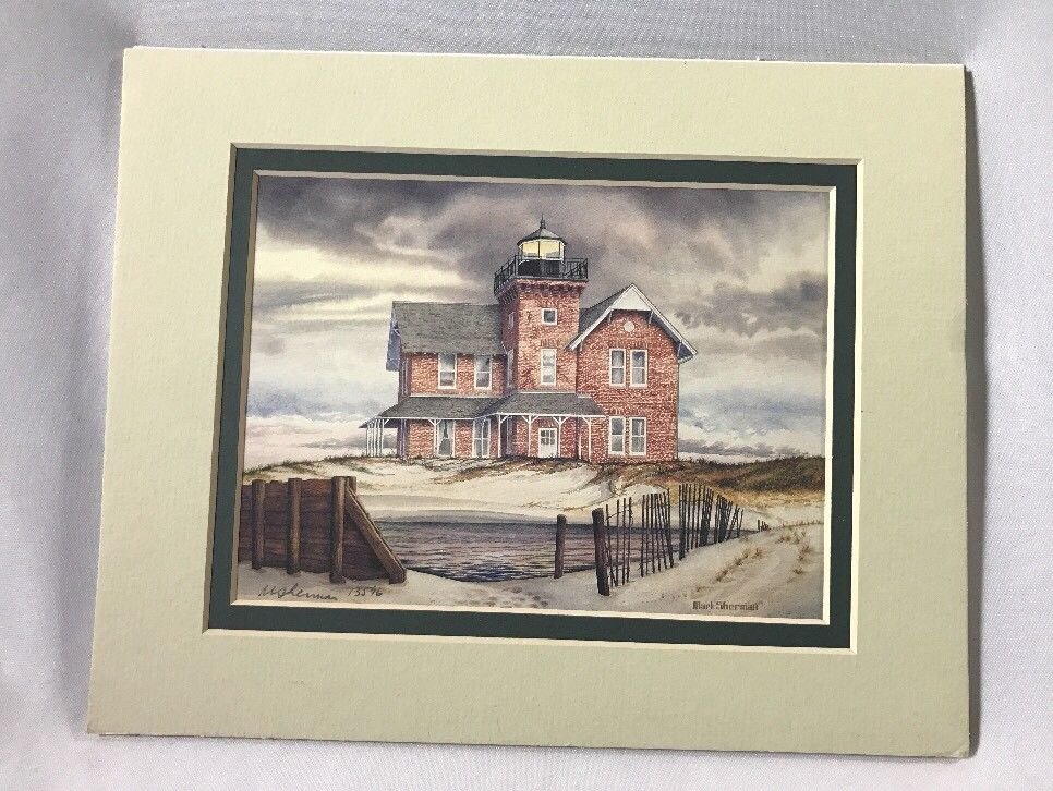Mak Sherman Lighthouse Matted 7x5 Print