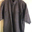 Cellini Collection Men's XL Short Sleeve Black with Funky Design