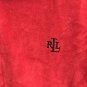 Lauren Ralph Lauren Womens Large Red Hooded Jacket Green Tag 80% Cotton 20% Poly