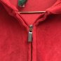 Lauren Ralph Lauren Womens Large Red Hooded Jacket Green Tag 80% Cotton 20% Poly