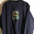 IZOD Club Small Men's Crewneck Sweater Brickyard Crossing Long Sleeve Navy