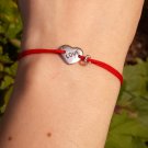 Love heart bracelet, sterling silver