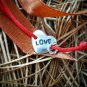 Love heart bracelet, sterling silver