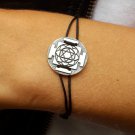 Yantra Lakshmi (Laxmi) bracelet, sterling silver