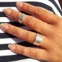 Midi rings, sterling silver