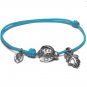 Ladybug bracelet, sterling silver