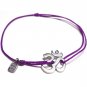 Om bracelet, sterling silver