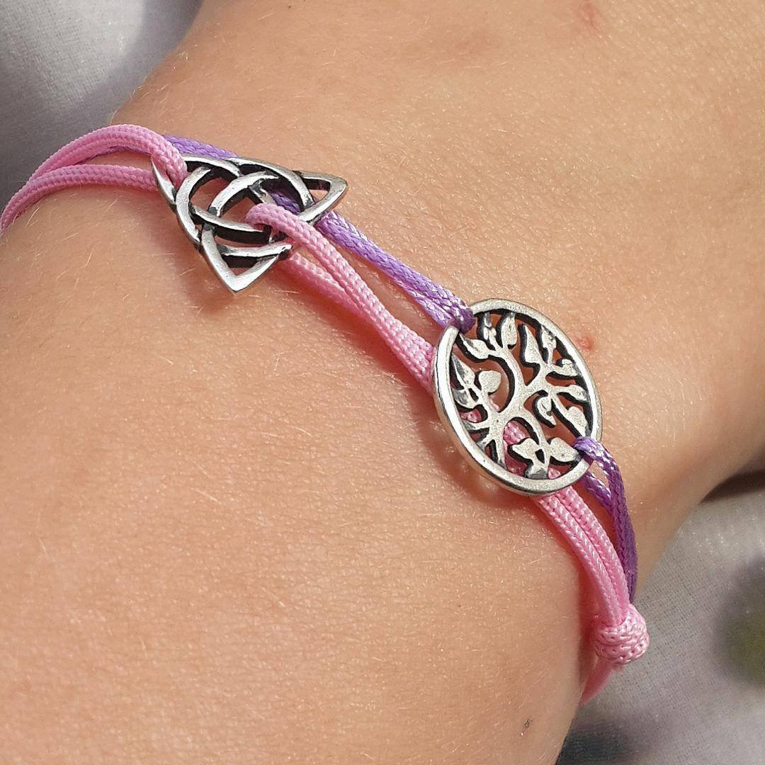 Triquetra bracelet, sterling silver