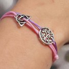 Triquetra bracelet, sterling silver