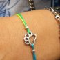 Dog paw bracelet, sterling silver