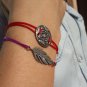 Feather bracelet, sterling silver