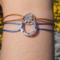 Compass bracelet, sterling silver