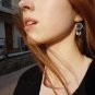Dreamcatcher earring, sterling silver