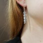 Feather earrings, sterling silver