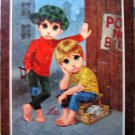 60s Litho Big Eye Sad Children Art #4 by Lee LIKE NEW