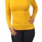 New Fitted Mock Neck Top Basic Nylon Turtleneck One Size (Fits sz Large to 2XL)