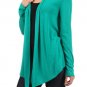 Asymmetrical Fly Away Open Front Warm Cardigan Long Sleeve Knit Sweater