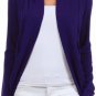 Long Dolman Sleeve Open Front Fly Away Cardigan Cocoon Sweater