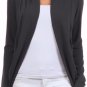 Long Dolman Sleeve Open Front Fly Away Cardigan Cocoon Sweater