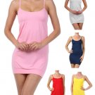 Short Summer Mini Sleeveless Spaghetti Strap Tank Dress Fashion Central