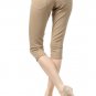 Woman's Soft Knit Stretchy Capri Pants Fashion Central