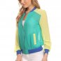 Chiffon Full Zipper Light Weight Bomber Jacket
