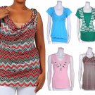 New Mixed Lot of Woman's Missy Plus Blouses, Tops, and Tanks Fashion Central