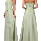 Nina Austin Two Piece Bridesmaid Dress Strapless Corset Inspired Gown