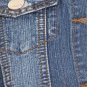 Sleeveless Button Down Cropped Collared Denim Vest