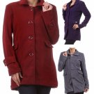 Collared Fleece Jacket Single Breast Lined Coat