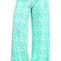 Plus Size Printed Wide Leg Fold Over High Waist Palazzo Flare Lounge Pant