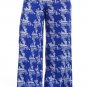 Plus Size Printed Wide Leg Fold Over High Waist Palazzo Flare Lounge Pant
