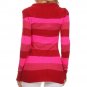 Striped Button Down Crochet Knit Long Sleeve Cardigan w/ Pockets Fashion Central