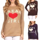 'Dream Girl' Warm Crew Neck Sweater