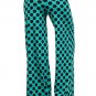 Polka Dot Print Wide Leg Fold Over High Waist Palazzo Flare Lounge Pants