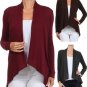 New Fly Away Open Hacci Cardigan Ribbed Cascade Drape Sweater Fashion Central