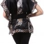 Silky Belted Leopard Animal Print Blouse