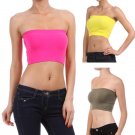 New Strapless Seamless Bandeau Basic Wirefree Bra Cropped Top  Fashion Central