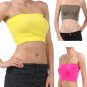 New Strapless Seamless Bandeau Basic Wirefree Bra Cropped Top Fashion Central