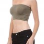 New Strapless Seamless Bandeau Basic Wirefree Bra Cropped Top Fashion Central